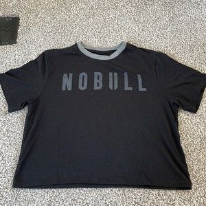 NOBULL Boxy Tee, Size M, Black and Gray